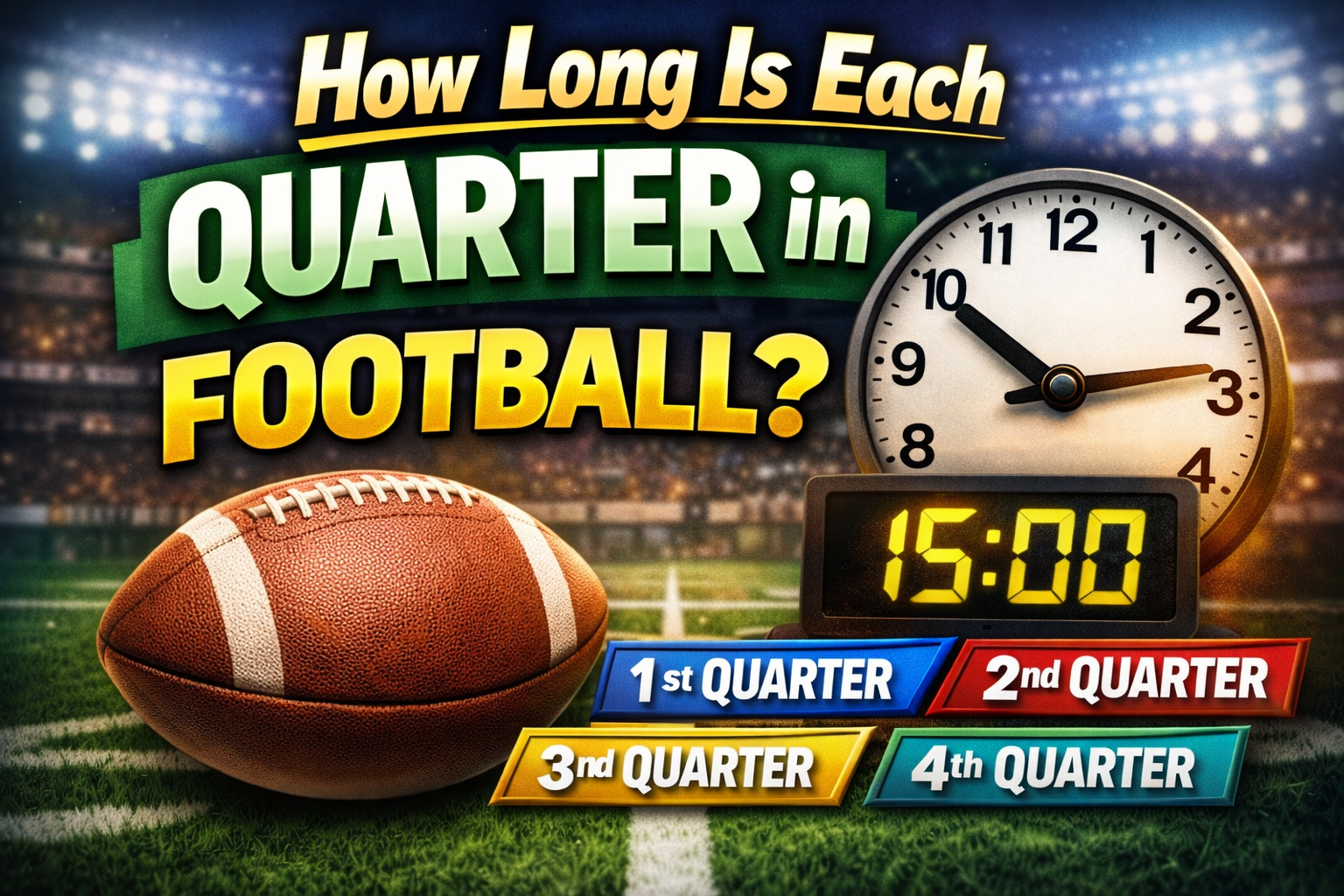How Long Is Each Quarter in Football?