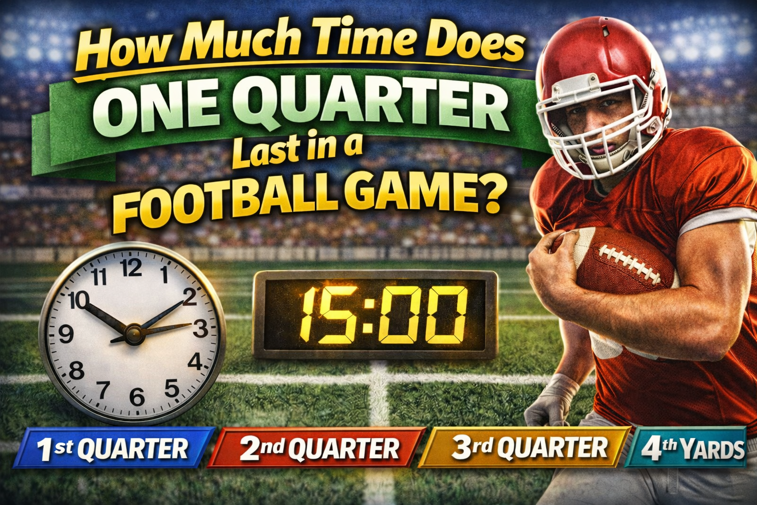 How Much Time Does One Quarter Last in a Football Game?