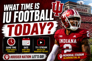 what time is the iu football today