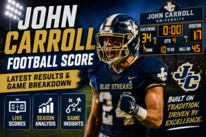 john carroll football score