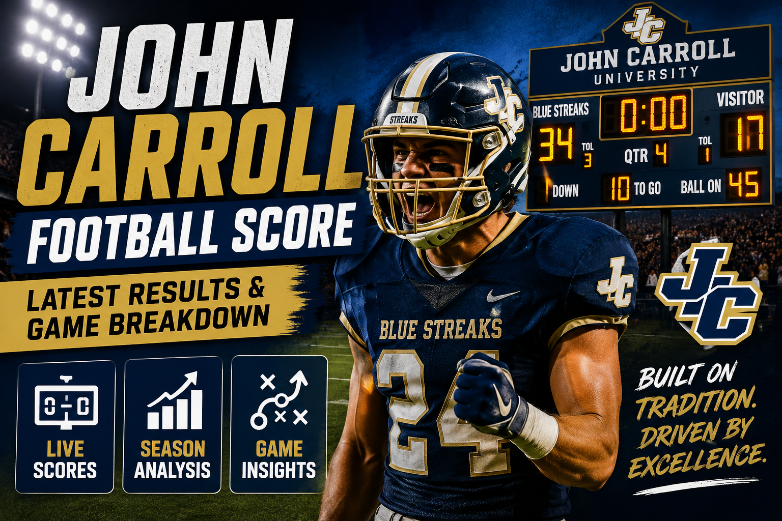 john carroll football score