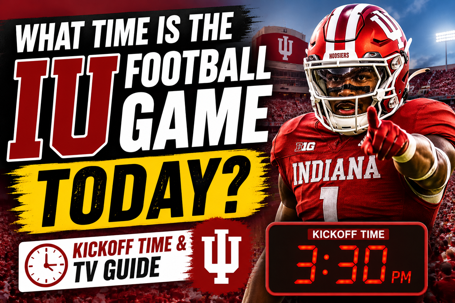 what time is the iu football game today